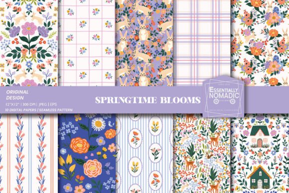 Download Cottagecore Spring Floral Pattern Repeat - Premium Resources