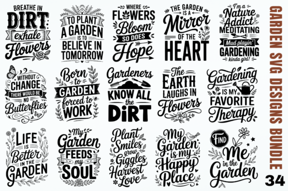 Download Garden SVG Designs Bundle - Svg Collection