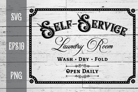 Download Laundry Room Vintage Sign EPS SVG Vector - Svg Collection