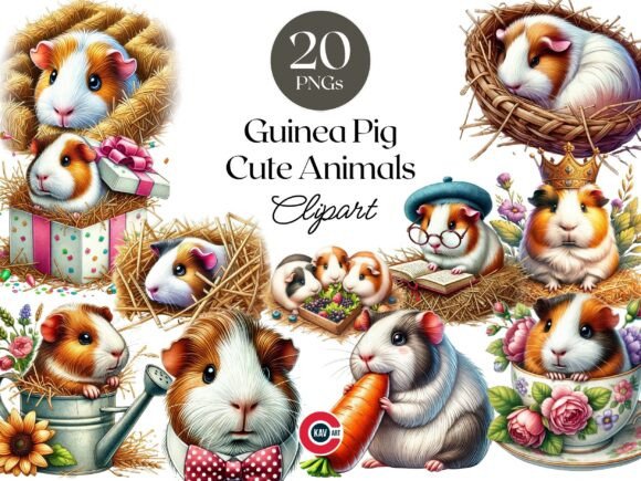 Download Cute Guinea Pig Clipart, Domestic Cavy - Domestic Collection