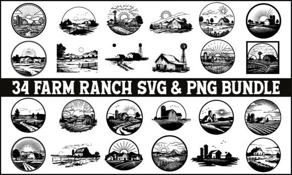 Download Farm Ranch SVG PNG Bundle, Ranch Clipart - Svg Collection