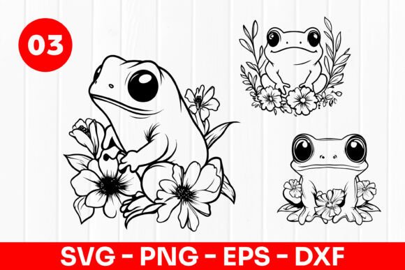 Download Cute Frog Cartoon Floral Pond Animal SVG - Svg Collection