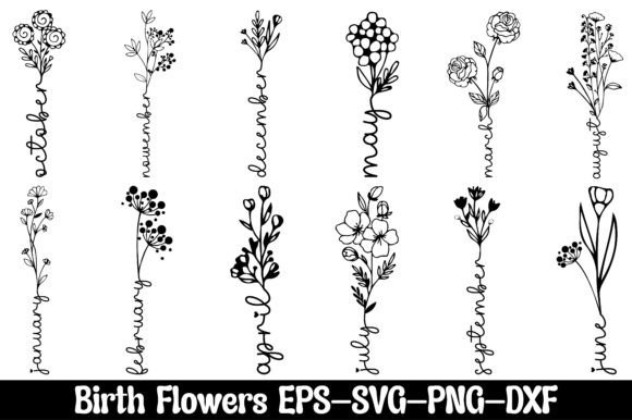 Download Birth Month Flowers Svg Bundle - Svg Collection