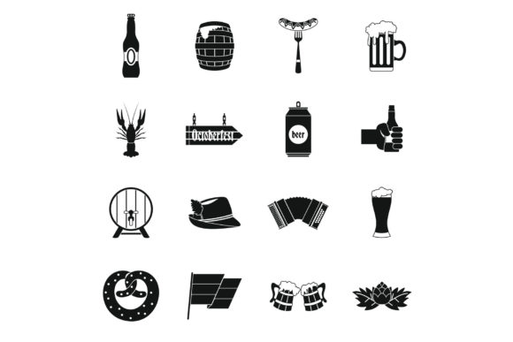 Download Oktoberfest Icons Set, Simple Style - Simple style Collection