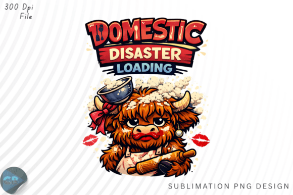 Download Domestic Disaster Loading Highland Cow P - Domestic Collection
