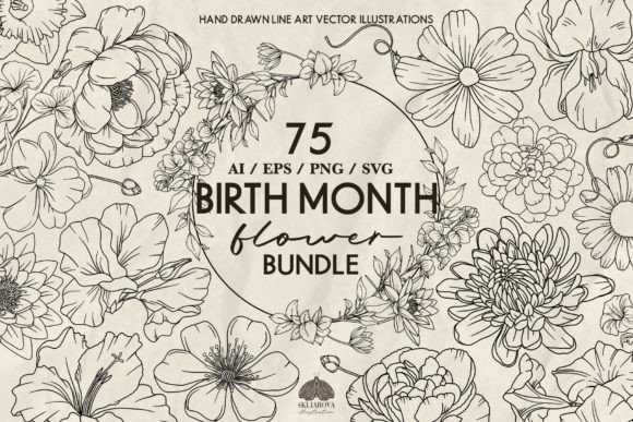 Download Birth Month Flowers Svg Bundle - Svg Collection