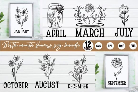 Download Birth Month Flowers Svg Bundle - Svg Collection