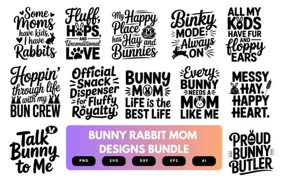 Download Bunny Mom SVG Bundle - Svg Collection