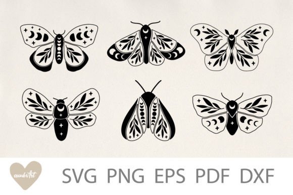 Download Mystical Moon Moth SVG, Butterfly SVG - Svg Collection