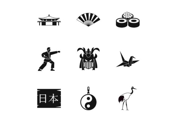 Download Holiday in Japan Icons Set, Simple Style - Simple style Collection