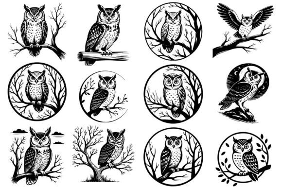 Download Owl SVG Bundle | Woodland Owl SVG Collec - Svg Collection