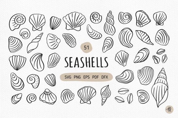 Download Seashells SVG Bundle, Coastal Clipart - Svg Collection