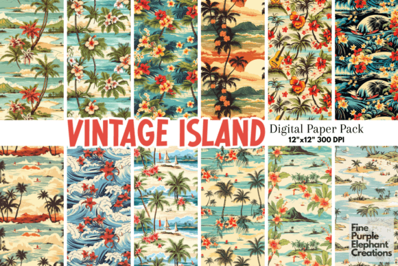 Download Vintage Hawaii | Retro Tropical Island - Premium Bundle