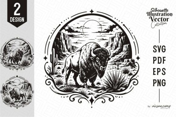 Download Bison Desert Canyon SVG Bundle - Svg Collection