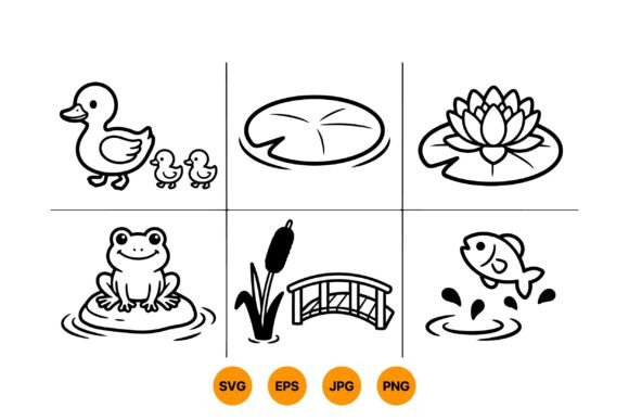 Download Pond Animal SVG Clipart Pack - Svg Collection