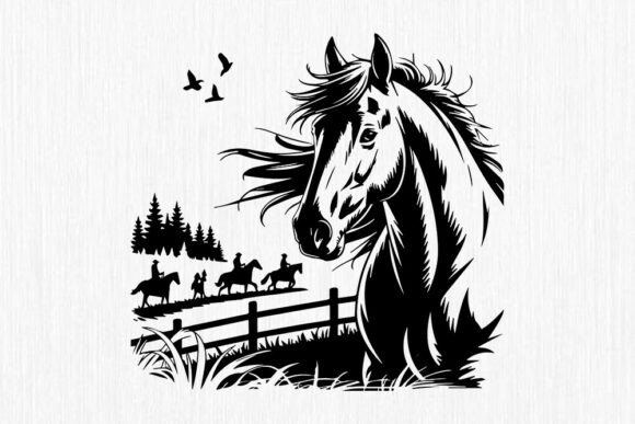 Download Horse and Cowboy SVG-Western Ranch Fores - Svg Collection