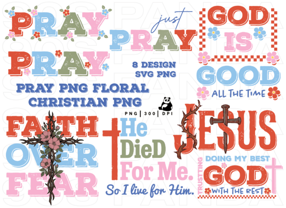 Download Pray Png Floral Christian Png SVG Bundle - Svg Collection