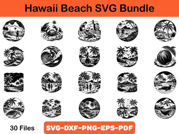Download Hawaii Beach SVG Bundle - Premium Resources